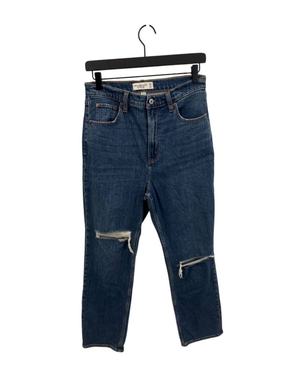 Abercrombie and Fitch the ankle straight ultra high rise curve love size 29